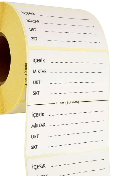 200'lü Baharat ve Kavanoz Etiketleme Rulosu - 2