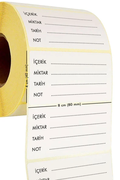 Çok Amaçlı 200'lü Kendinden Yapışkanlı Yazılabilir Etiket - Resim 2