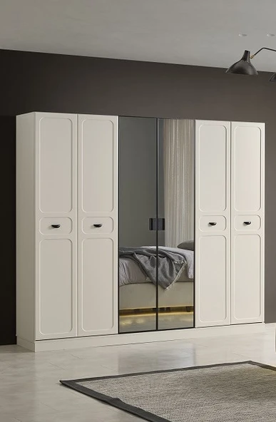 TALIN MDF 6 KAPAKLI DOLAP ürün görseli 1