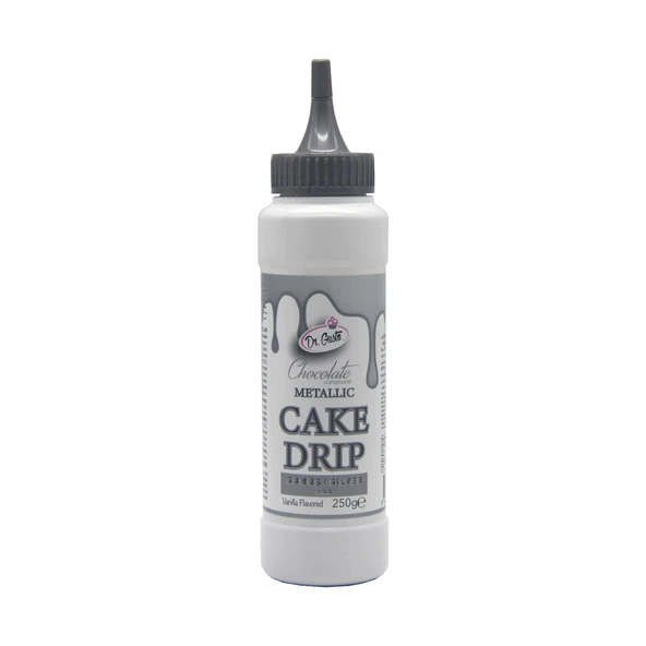 Dr.Gusto Metalik Gümüş Cake Drip 250 gr - 1