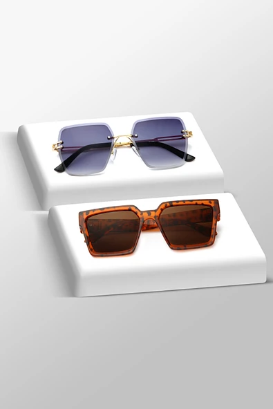 UNISEX GÜNEŞ GÖZLÜĞÜ 2'Lİ SET