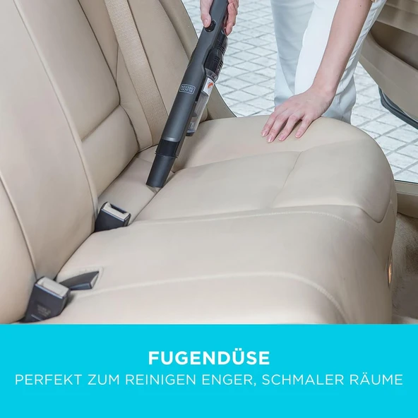 Black  Decker DVC320B21-QW 12V 2.0Ah Dustbuster Slim El Süpürgesi,Siyah - Resim 3