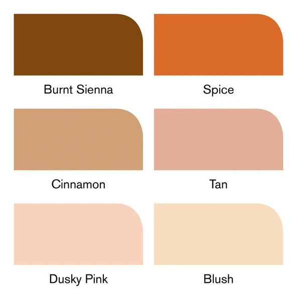 Winsor & Newton Promarker Skin Tones 2 Ten Renkleri Seti (6 Renk) - 2