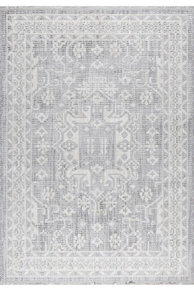 Pastel Halı Rio C3014A Gri Beyaz Serisi Salon Oturma Yatak Odası Halısı ürün görseli 1