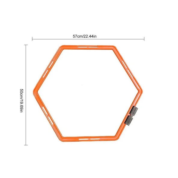 6'lı Altıgen Hız Ve Çeviklik Antreman Halkası Egzersiz Seti - 4
