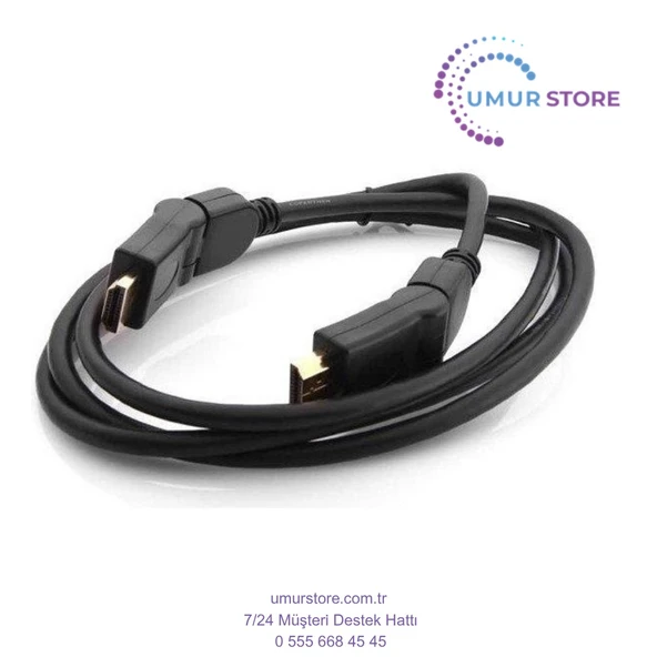 2x 90DERECE HDMI Kablo Gold - 1.8m - 4