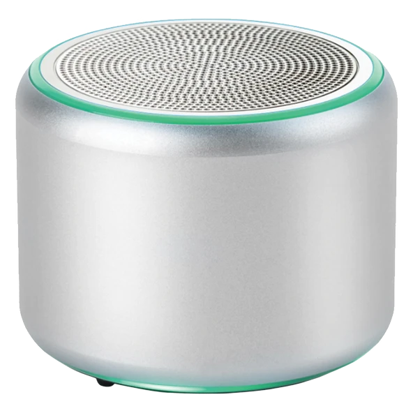 Mini S 5W Bluetooth Hoparlör Kablosuz Taşınabilir Led Işıklı Ses Bombası Extra Bass Gümüş - 4