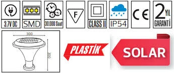 TeknikerElektrik Horoz Sunlux-2 Led Solar Setüstü (Babaüstü) Bahçe Armatürü - Resim 3