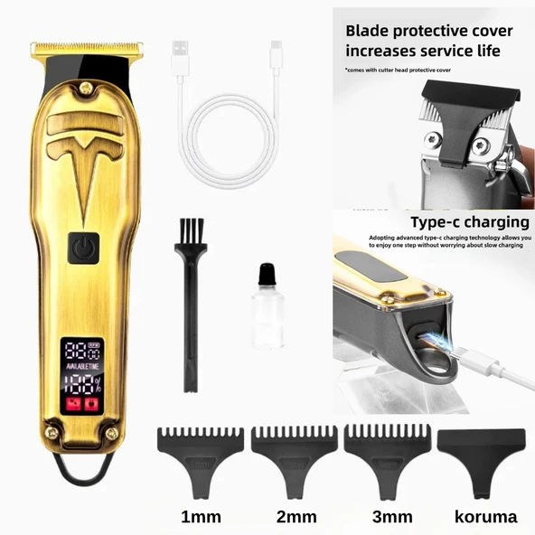 WAER Professional Şarjlı Sakal Traş Makinesi WA-0105