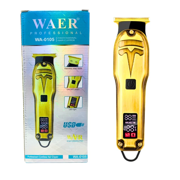 WAER Professional Şarjlı Sakal Traş Makinesi WA-0105 - 2