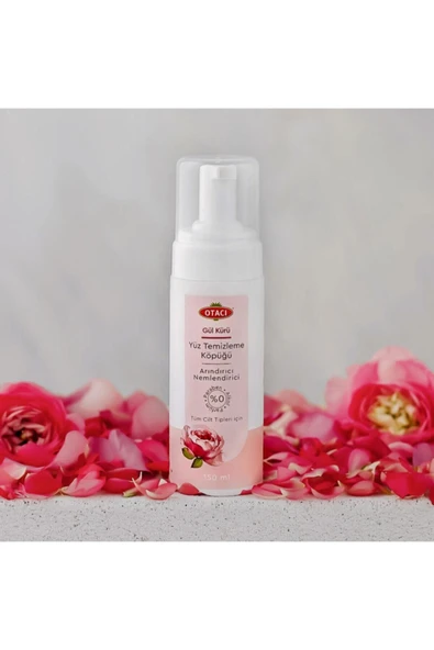 3'lü Gül Kürü Cilt Bakımseti ,makyaj Temizleme Köpüğü,gül Suyu Spreyi 50 ml,el Ve Boyun Kremi 50 ml - Resim 2