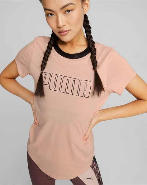 Puma Safari Glam Ss Tee Women's Running T-Shirt rose quartz ürün görseli 1