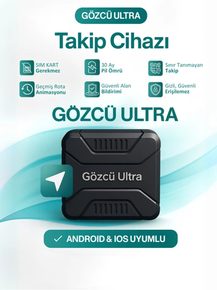 Gözcü Mobil Ultra Ios Android Uyumlu Airtag Anlık Geçmişe Dönük Konum 30 Ay Pil Ömrü Gps Araç Motor Çocuk Akıllı Gizli Takip Cihazı (5-10 Dakika Aralıklı Sinyal Alır) - 1