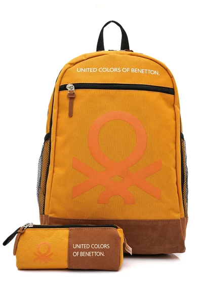 United Colors Of Benetton Unisex Genç Lise Üniversite 2'li Okul Seti Okul Çantası ve Kalemlik Seti 1306061 - 1