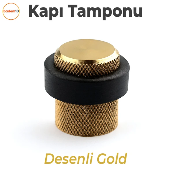 Kapı Stoperi Tamponu Gold Altın Vidalı Metal Tutacağı Tutucu Altı Kolu Pencere Stopu Takozu Sürgülü ürün görseli