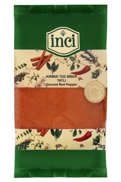 İnci Baharat - Kırmızı Tatlı Toz Biber 1 kg. - 1