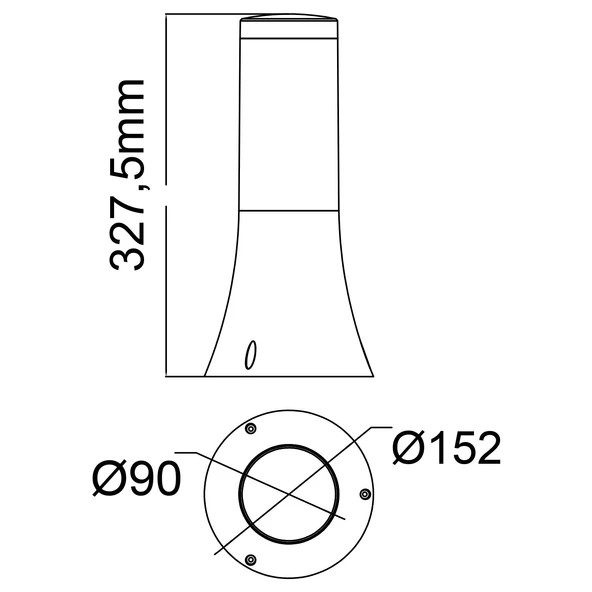 HOROZ ORKİDE-1 SİYAH BAHÇE ARMATÜRÜ - 5
