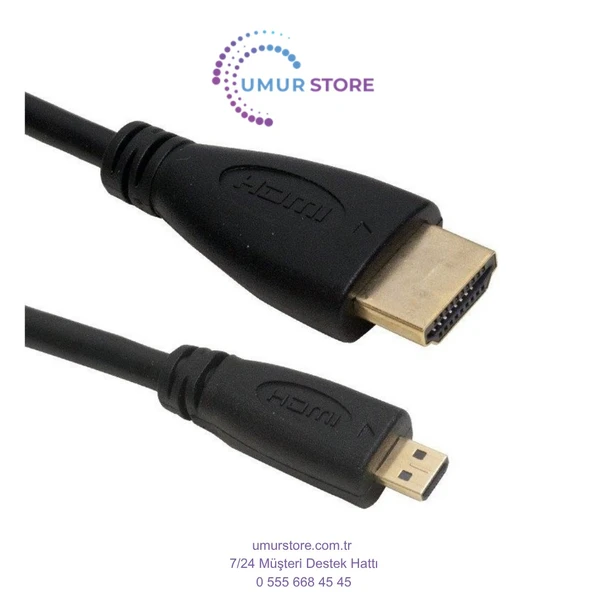 HDMI To Micro HDMI Kablo - 1.5m ürün görseli 1