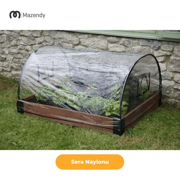 Sera Naylonu 4x13m 140 Mikron UV+EVA Katkılı Şeffaf Sera Örtüsü – UV ışınlarına dayanıklı, çevre dostu malzeme. - 4