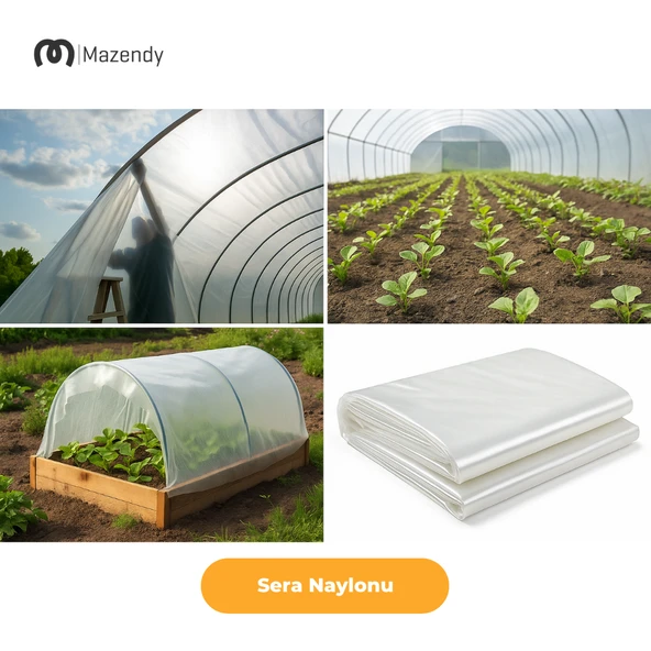 Sera Naylonu 10x8m 140 Mikron UV+EVA Katkılı Şeffaf Sera Örtüsü – Nem ve suya karşı özel damlatmaz yüzey. - 3