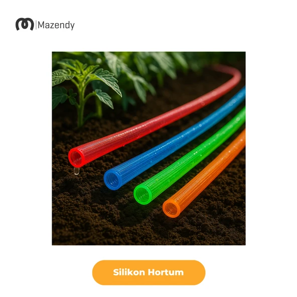 1/2" (13 mm) 10 m Çok Amaçlı Silikon Hortum Bahçe Sulama - Resim 6