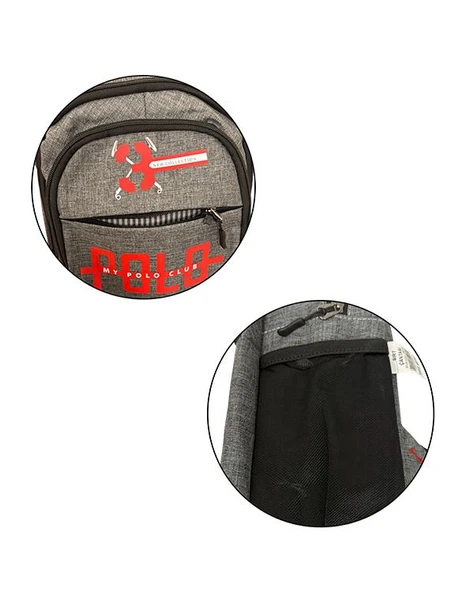 Temel My Polo Sırt Çantası Gri 8815 - 3