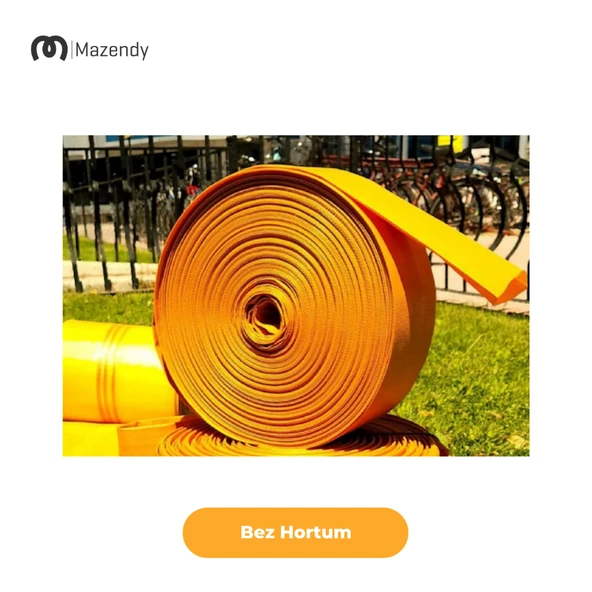 Süper Örme Bez Salma Sulama Hortumu 8cm x 70m Dayanıklı Yassı Bahçe Hortumu - Resim 2