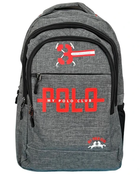 Temel My Polo Sırt Çantası Gri 8815