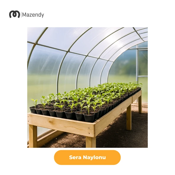 Sera Naylonu 3x20m 140 Mikron UV+EVA Katkılı Şeffaf Sera Örtüsü – Işık geçirgenliği ile bitki gelişimini destekler. - Resim 6