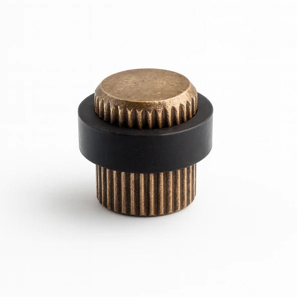 Kapı Stoperi Tamponu Eskitme Antik Vidalı Metal Tutacağı Tutucu Altı Kolu Stopu Takozu Sürgülü Kapı - Resim 6