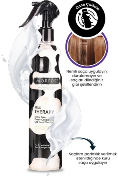 Morfose Milk Therapy Çift Fazlı Saç Bakım Sütü 400 ml - 3