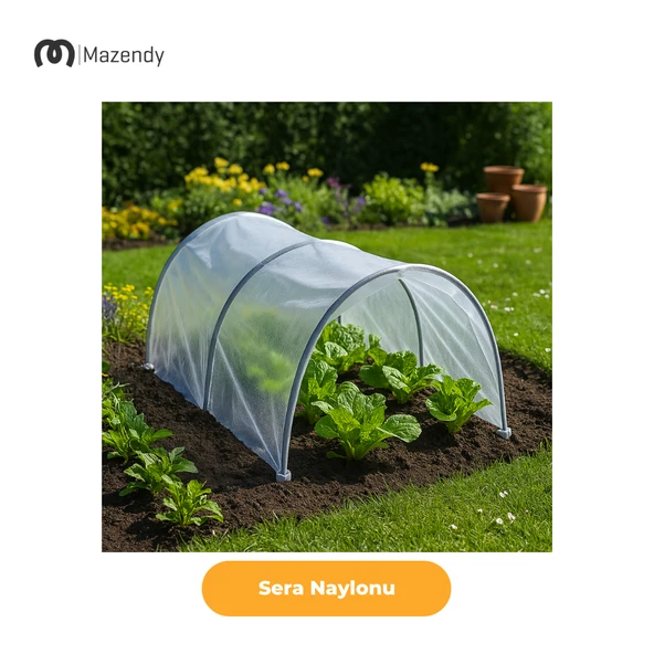 Sera Naylonu 2x22m 250 Mikron UV+EVA Katkılı Dayanıklı Şeffaf Sera Naylonu - 7