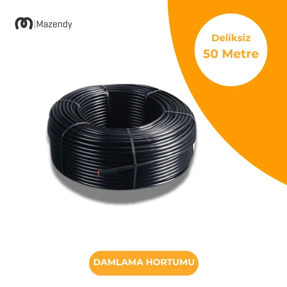 16 mm 50 m Deliksiz Damla Sulama Hortumu Tekli - 1