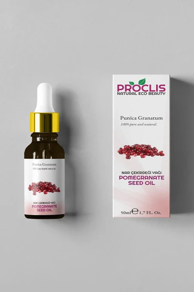 PROCLİS Nar Çekirdeği Yağı %100 Doğal Bitkisel Sabit Yağ, Pomegranate Seed Oil, Punica Granatum 50 ml - 3