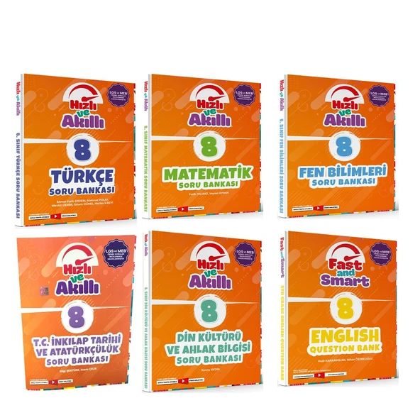 Tammat 8.Sınıf Hızlı ve Akıllı Soru Bankası Seti 6 Kitap ürün görseli