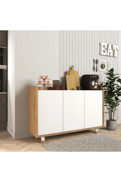 Cool Home Ala Kahve Köşesi, Çok Amaçlı Dolap Sepet - Beyaz - 3