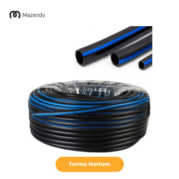 5/8" (16 mm) Çap 30 Metre Termo Kauçuk İplikli PVC Bahçe Sulama Hortumu Esnek Dayanıklı - 3