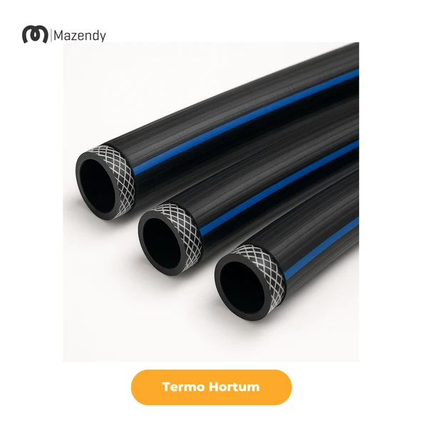 5/8" (16 mm) Çap 100 Metre Termo Kauçuk İplikli PVC Bahçe Sulama Hortumu Esnek Dayanıklı - 2