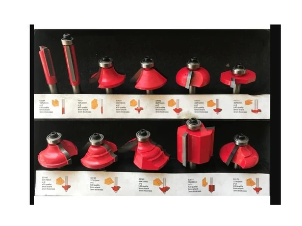 Ahşap Motif Bıçak Seti 11 Parça - 2