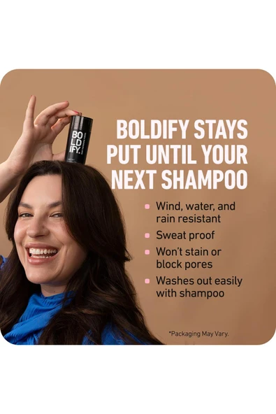 Boldify Saç Dolgunlaştırıcı Kapatıcı Fiber Toz Orta Kahverengi 12GR - Resim 7