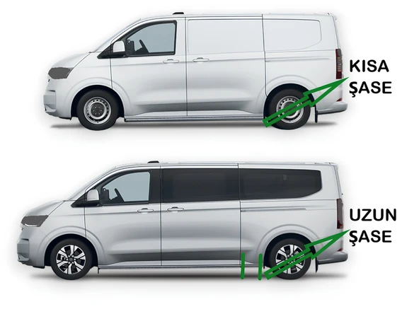 TRANSPORTER KOMBİ KISA ŞASE 2025 2026 2027 PORTBAGAJ TAVAN ÇITASI SİYAH - Resim 5