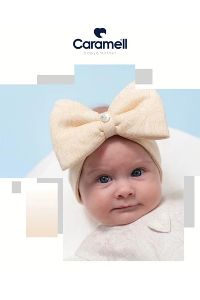 Caramell My Baby Kumsal Baby & Mother Pembe Bandana Tıny Lace 1915 - Resim 2