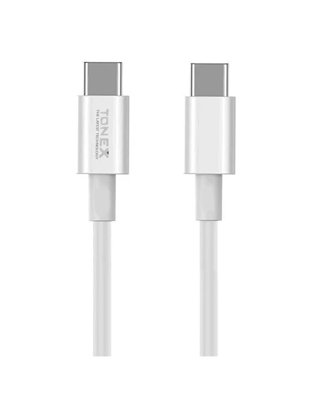 Tonex TA-38W  2 Girişli Type-C To Type-C Kablolu Araç Şarjı Işıklı - - 5