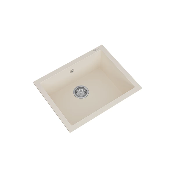 RealStone K012 Gordion 60 Tezgah Altı Granit Eviye Krem - 2