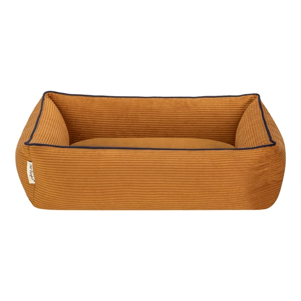 Pet Comfort Golf  Kedi ve Köpek Yatağı Hardal w Parliament Mavi Biye XS 55x45cm - Resim 3