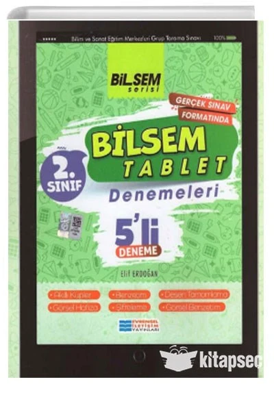 2.Sınıf Bilsem Tablet 5`li Deneme Evrensel İletişim Yayınları ürün görseli 1