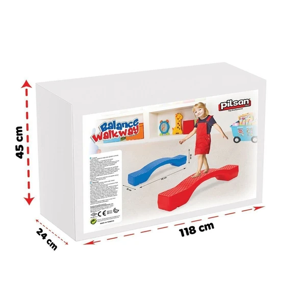03 709K Denge Yürüme Yolu Kırmızı - 2