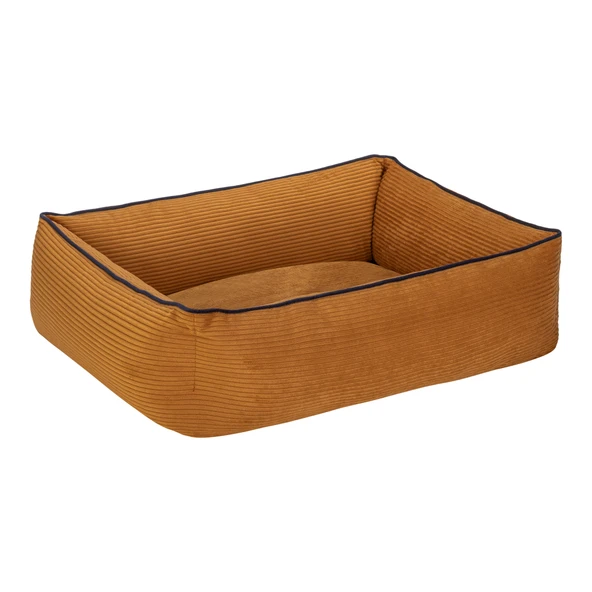 Pet Comfort Golf  Kedi ve Köpek Yatağı Hardal w Parliament Mavi Biye XS 55x45cm - Resim 2