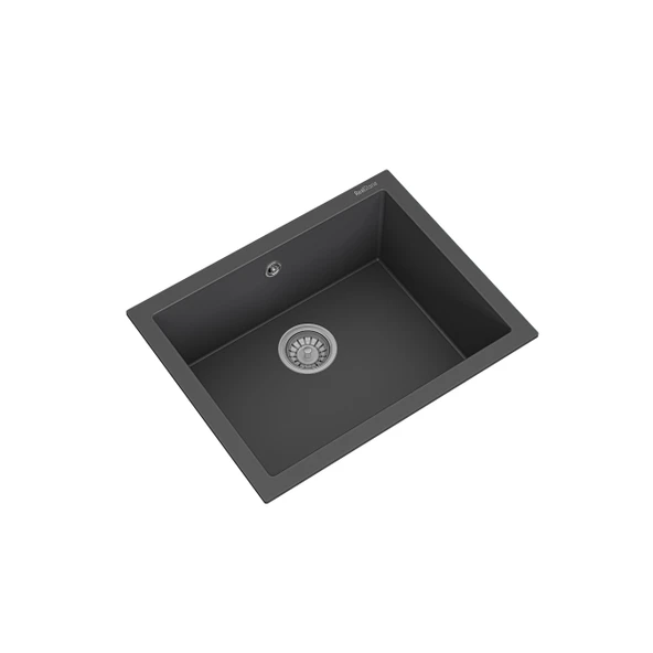 RealStone K012 Gordion 60 Tezgah Altı Granit Eviye Antrasit ürün görseli