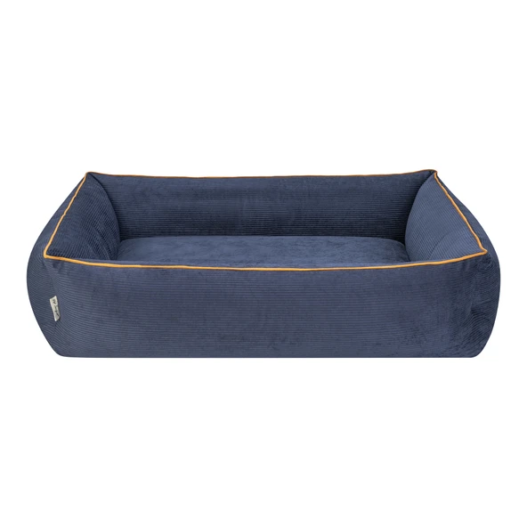 Pet Comfort Golf  Köpek Yatağı Parliament Mavi w Hardal Biye L 105x80cm - Resim 3